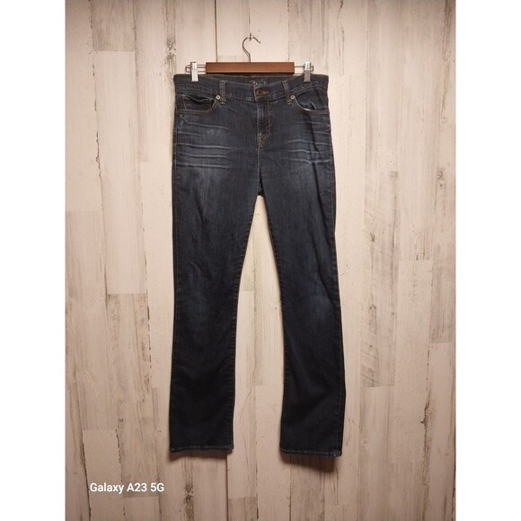 Lucky Brand Jeans 8 Brooke Boot Stretch Denim Dark Wash Bootcut Pants 8/29 - Picture 1 of 7